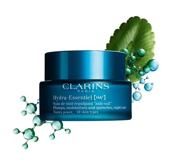 Крем для лица Clarins — Восстанавливающее ночное лечение Hydra Essentiel Soin De Nuit Repulpant Anti-Soif, 50 мл — фото 3