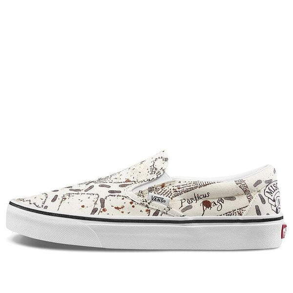 

Кроссовки harry potter x classic slip-on 'marauder's map' Vans, белый