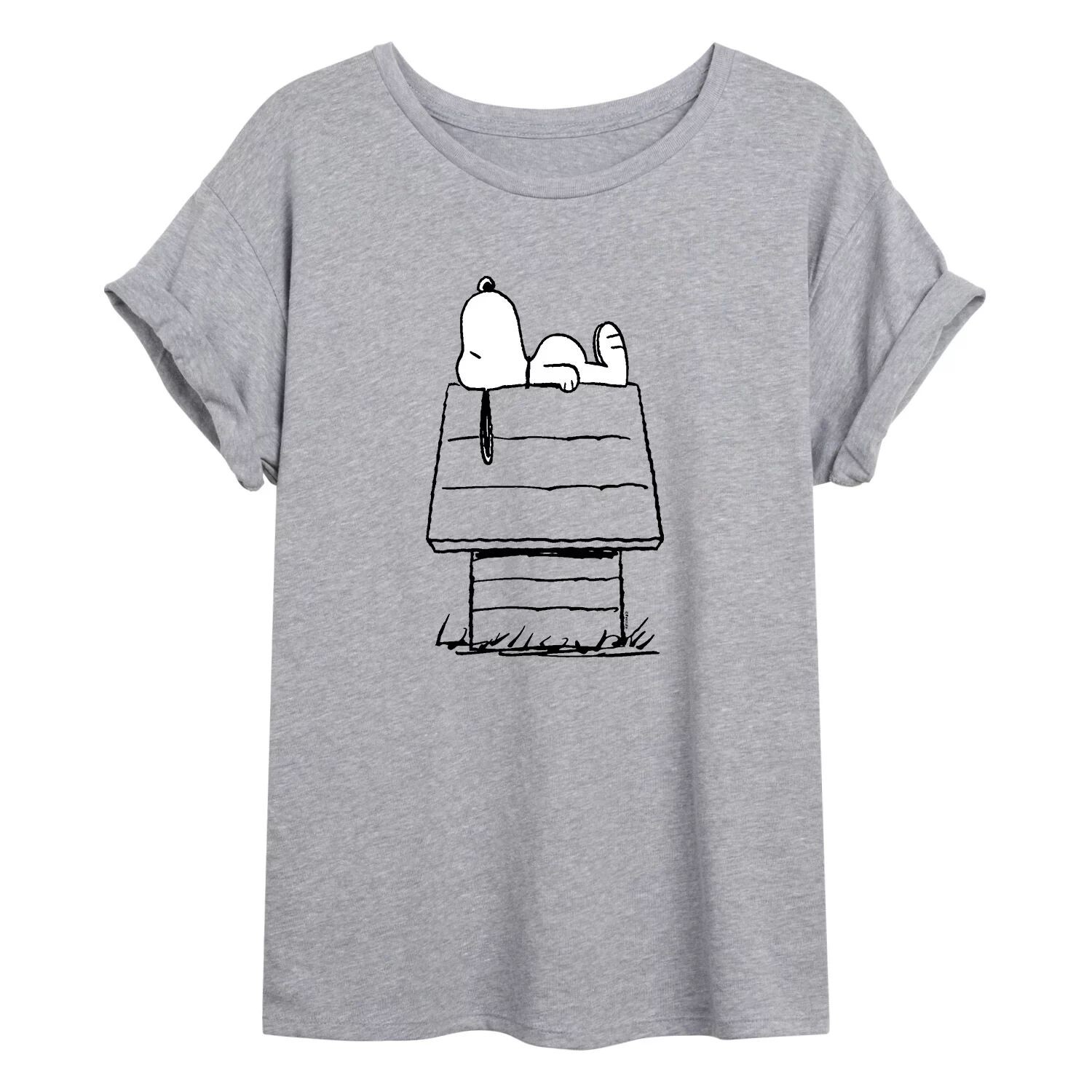 

Струящаяся футболка Juniors' Peanuts Doghouse Licensed Character