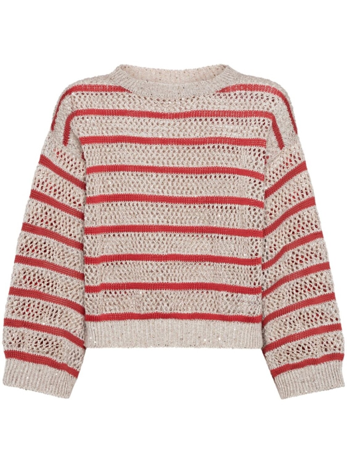 

Brunello Cucinelli свитер Dazzling Net, нейтральный цвет