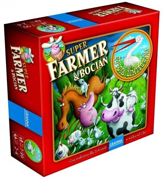 

Суперфермер с аистом, настольная игра, семейная игра, бабушка Granna