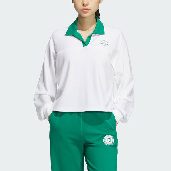 Рубашка поло verbiage polo shirt asia sizing Adidas, белый — фото 3