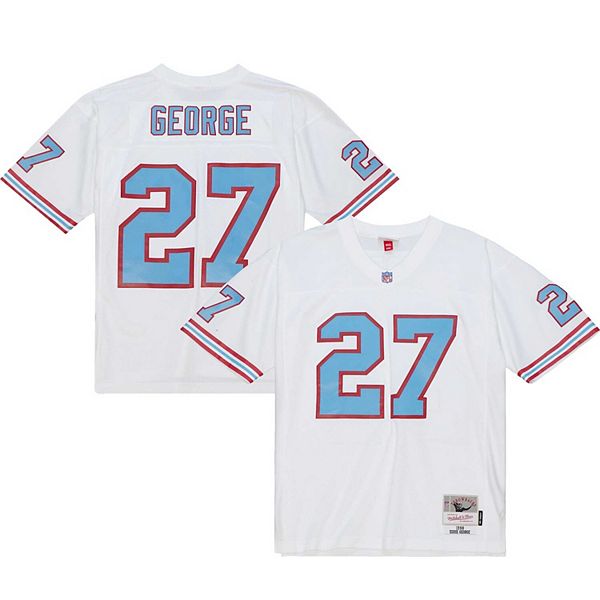 

Мужская футболка eddie george white tennessee oilers legacy replica Mitchell & Ness