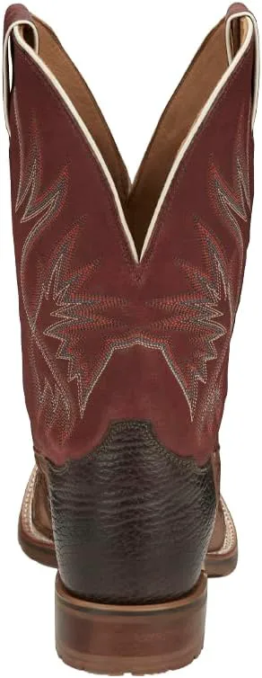 

Мужские вестерн-бутсы Tony Lama Prescott Exotic Pirarucu с широким квадратным носком - Ep6097, коричневый