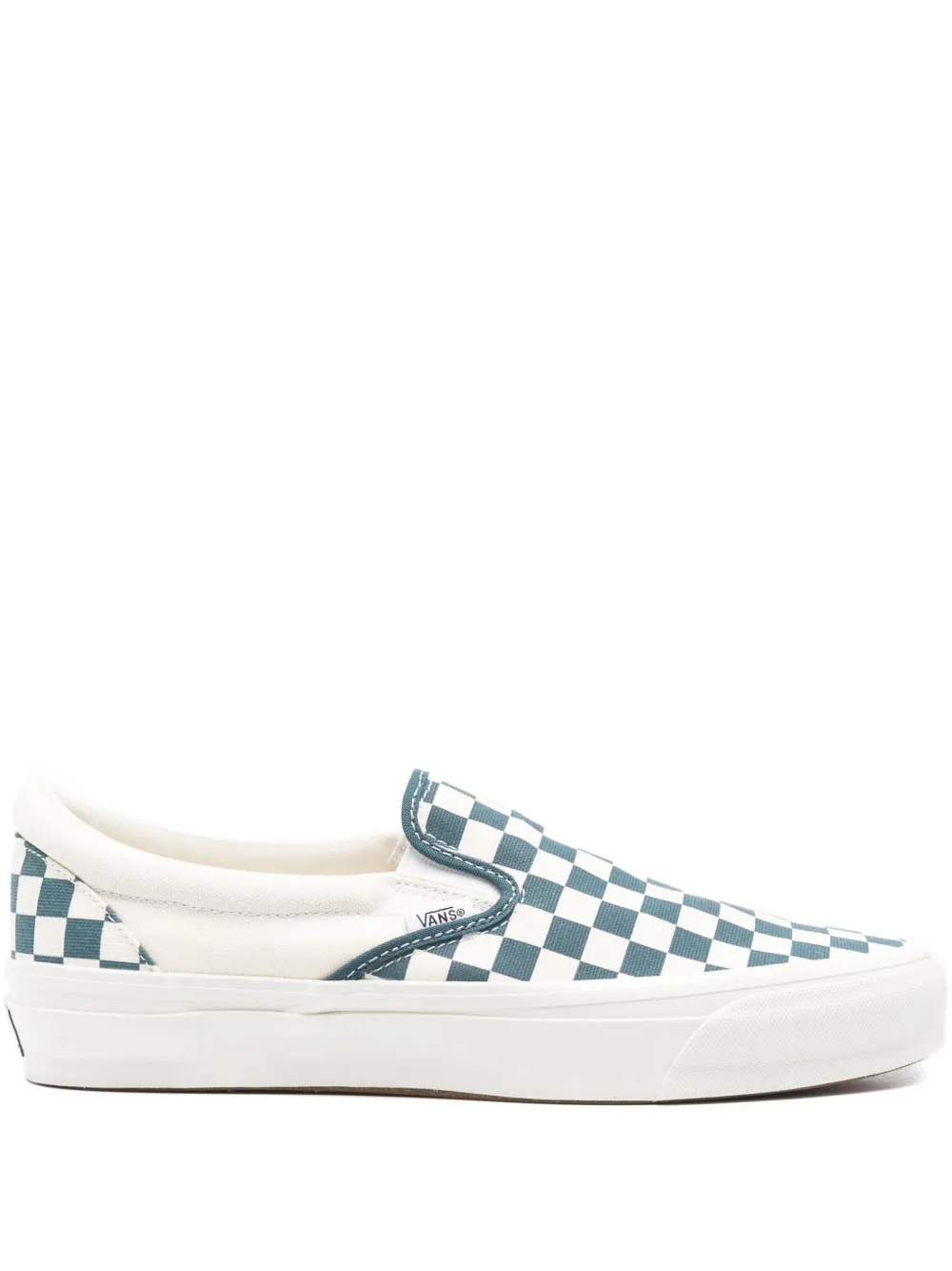 

Кроссовки-слипоны с шахматным рисунком Vans, белый