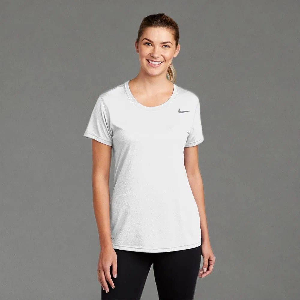 Футболка Dri-fit Nike, белый/серый — фото 3