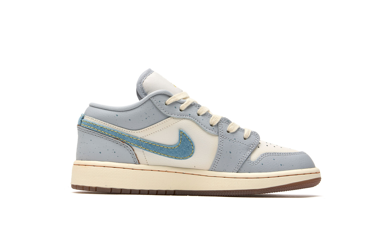 Кроссовки Air Jordan 1 Vintage Basketball Shoes Women's Low-top Blue, белый — фото 2