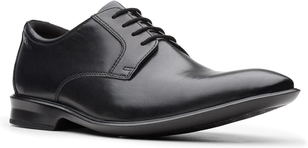Мужские оксфорды Clarks Bensley Lace, 2-Black — фото 2