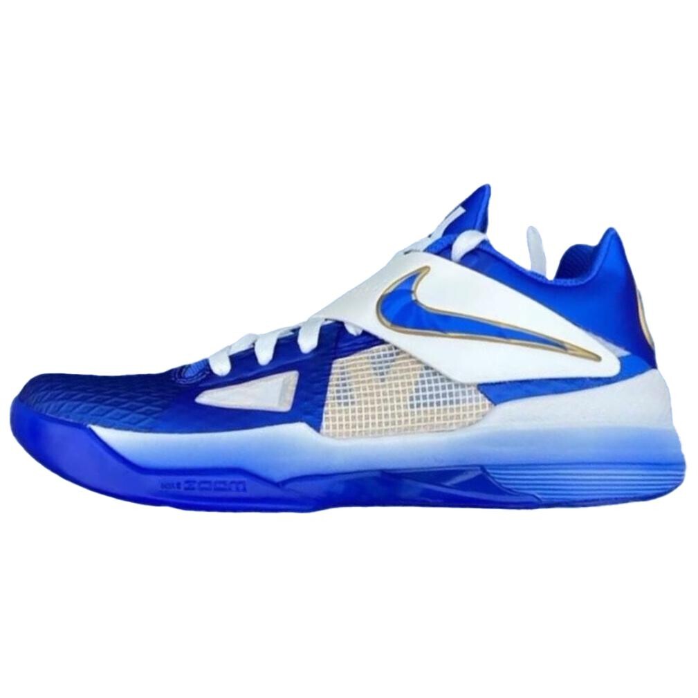 

Баскетбольные кроссовки KD 4 Basketball Shoes Men Low-Top Blue/White Nike