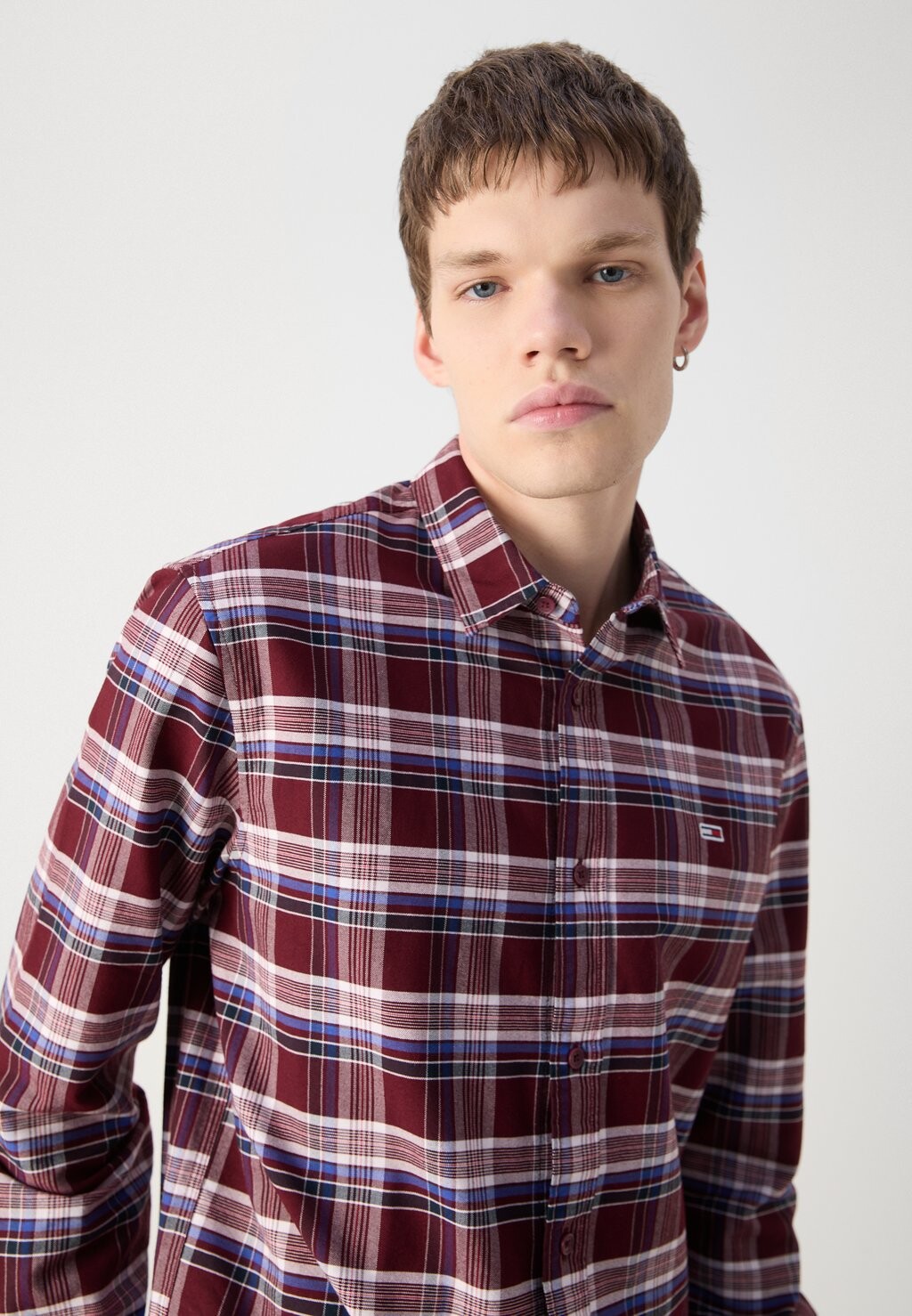 

Рубашка CHECK SHIRT Tommy Jeans, Бордо