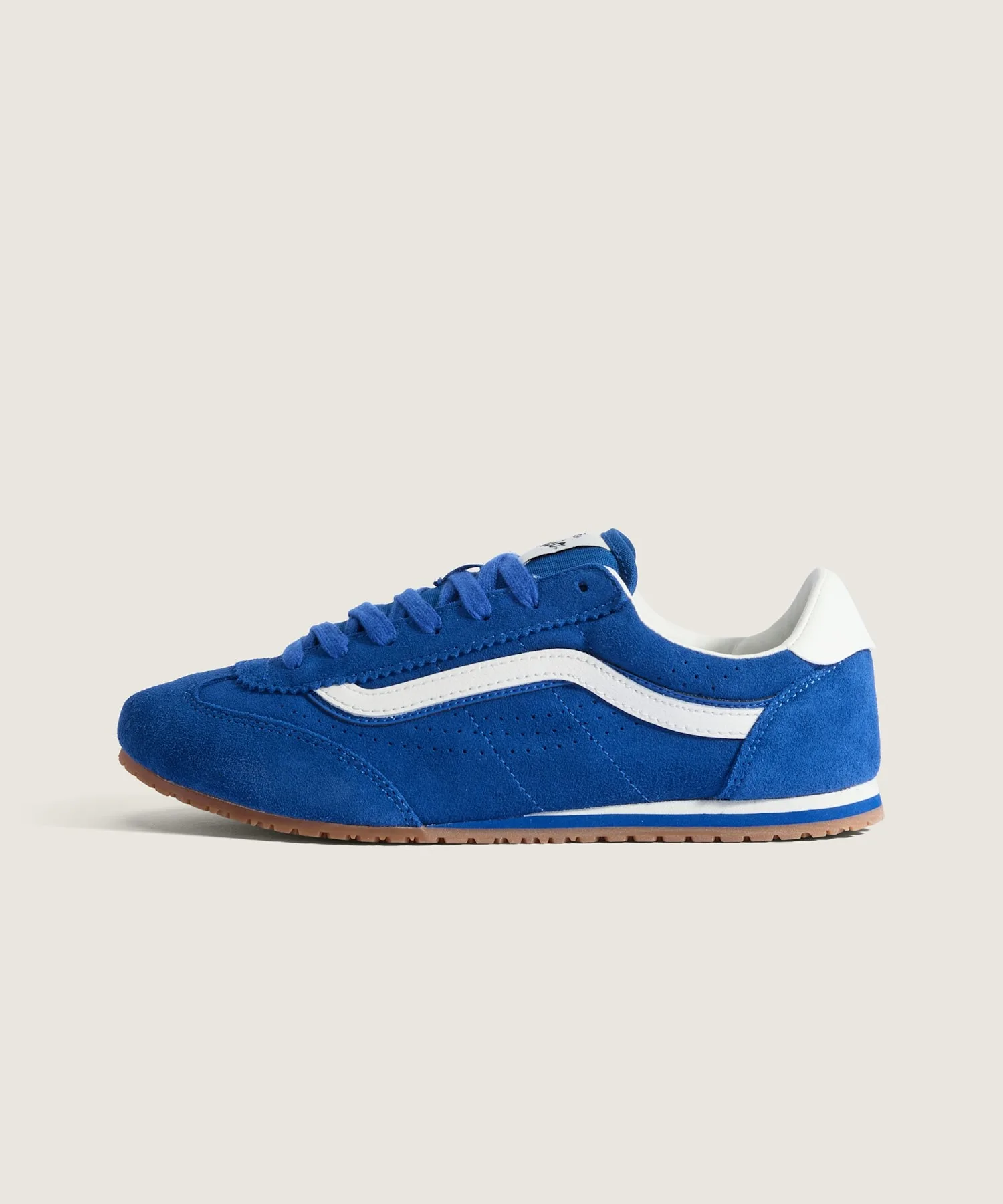 Кроссовки из натуральной кожи с низким профилем Super Lowpro SUEDE TRUE BLUE VANS голубые