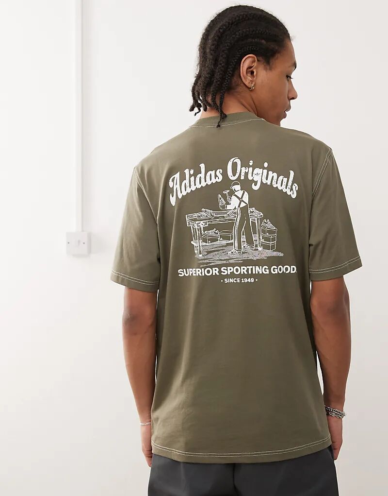 

adidas Originals – Wabash – Футболка цвета хаки