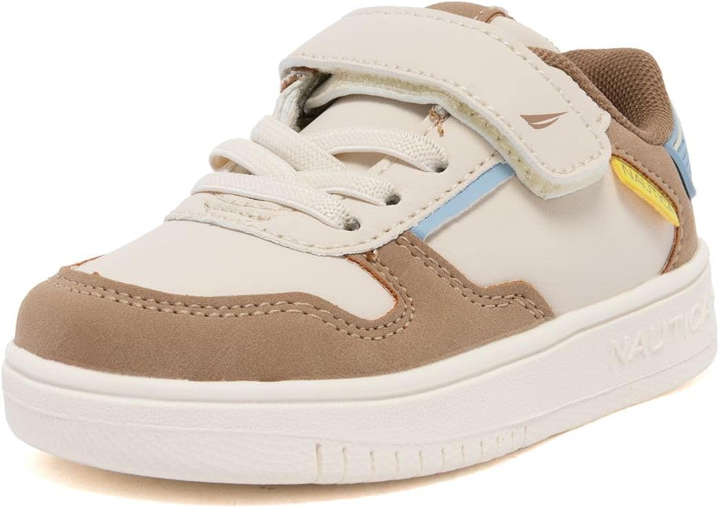 

Детские кроссовки Nautica с регулируемыми ремешками, Удобные повседневные кеды для мальчиков и девочек, малышей и маленьких детей, мультиколор