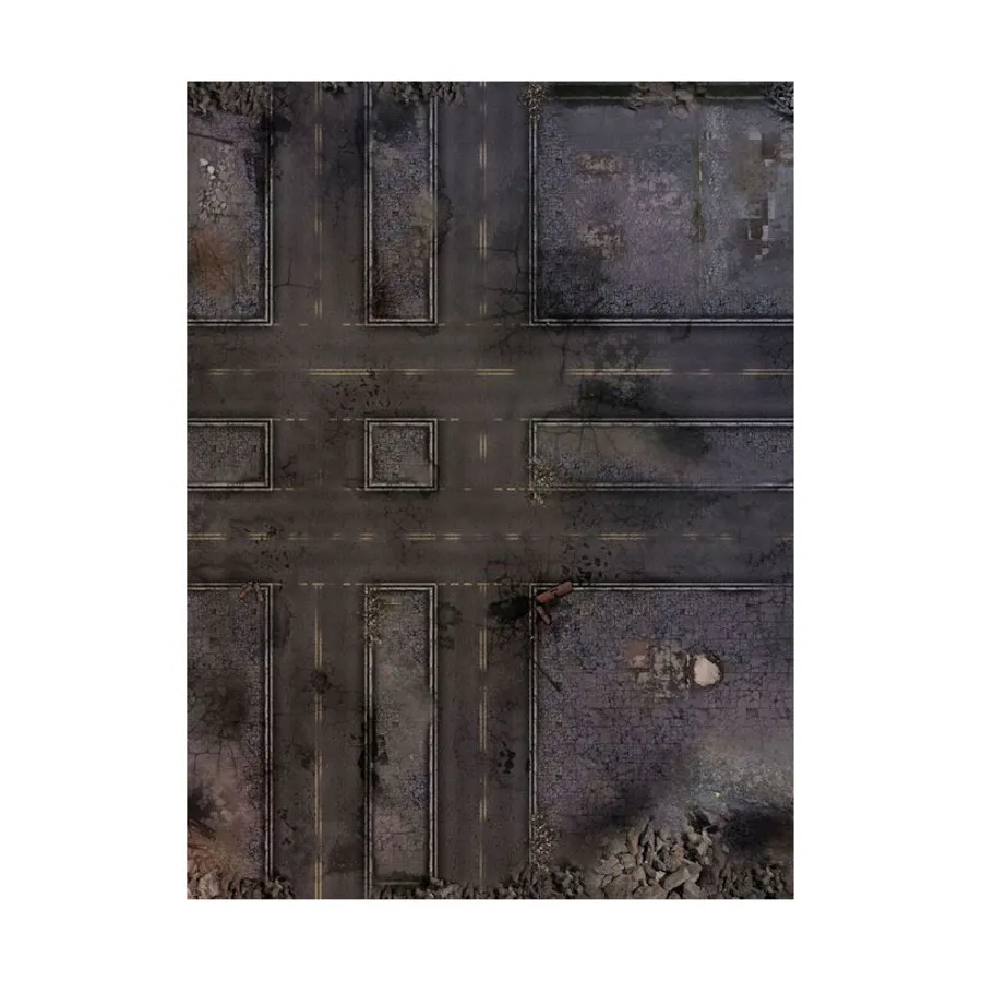 

22 x 30 дюймов — разрушенные улицы (ткань), Kill Team Playmats - 22 x 30 Inches (Lukas Schmidt)