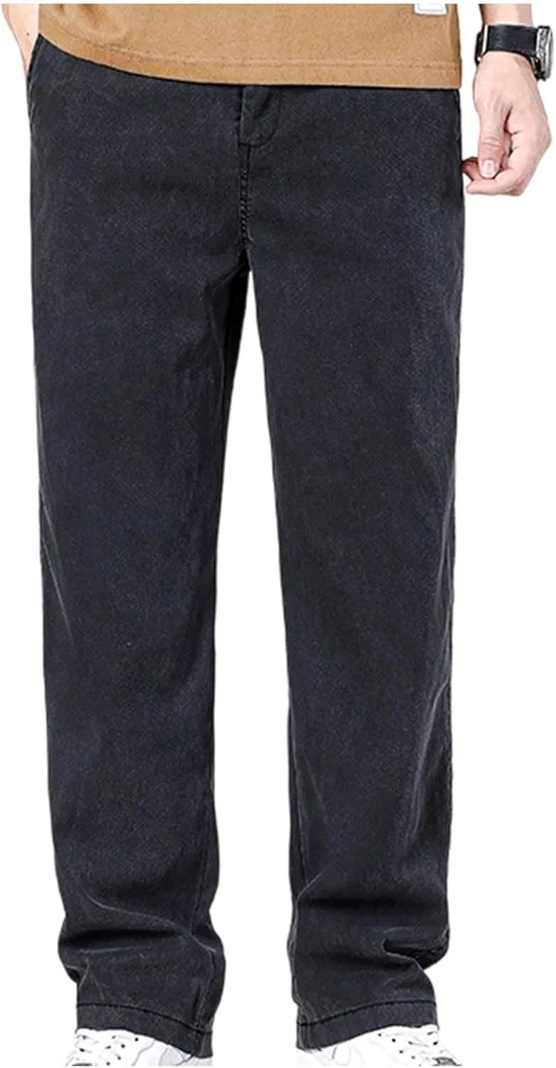 Джинсы прямого кроя, Men's Cowboy Jeans, черный