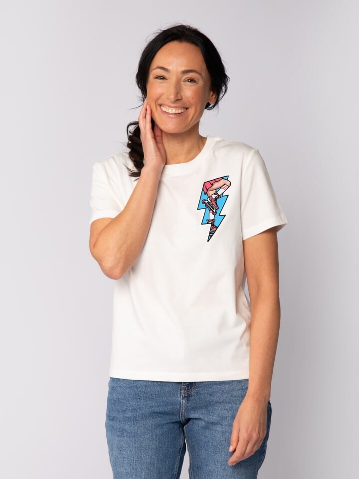 

Футболка wat Apparel T-Shirt Rollerskates, белый