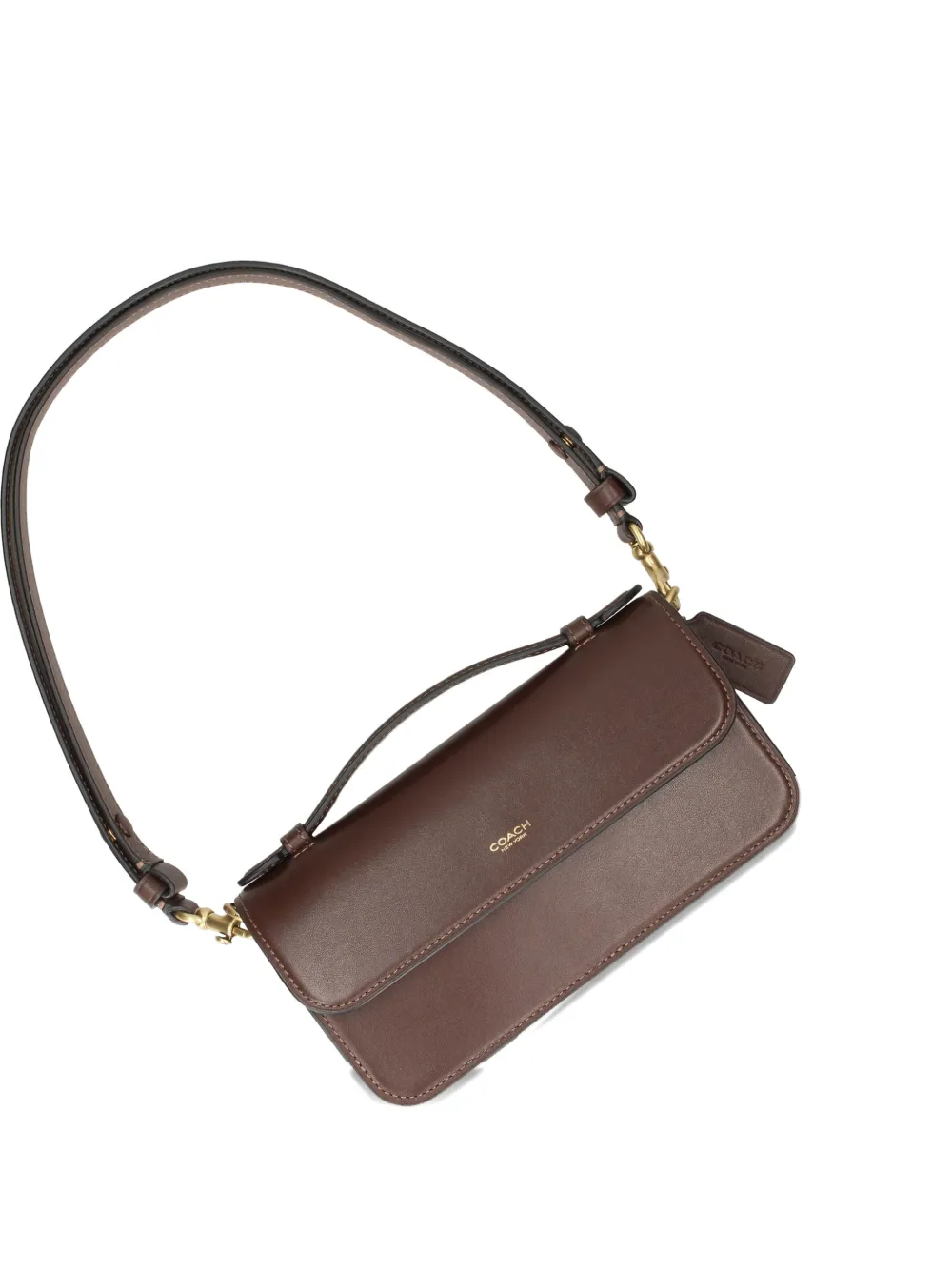 

Сумка-сэтчел Elora из кожи с верхней ручкой Coach, коричневый