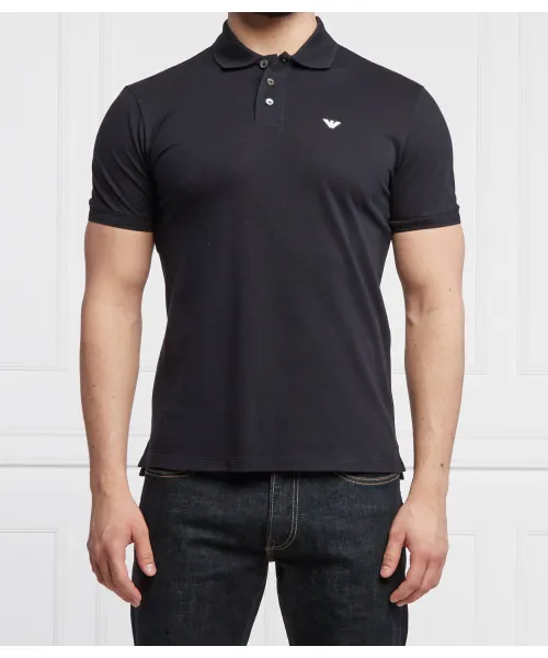 

Футболка поло Regular fit Emporio Armani, синий