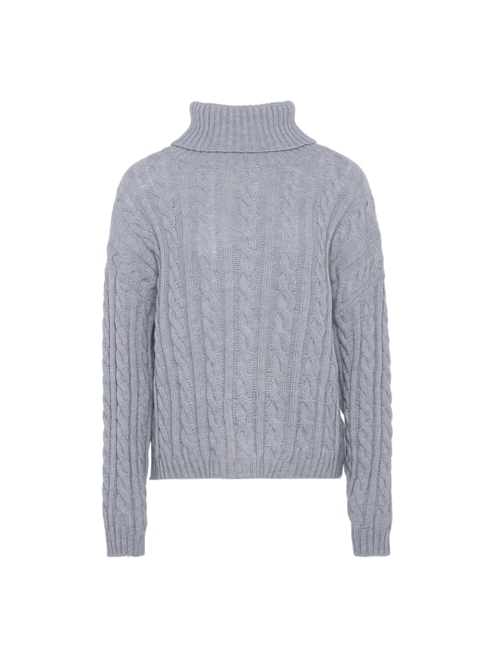 

Женский свитер светло-серого меланжевого цвета myMo