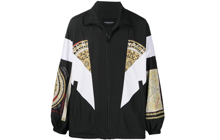 

Куртка с мотивом мозаики Barocco VERSACE, черный