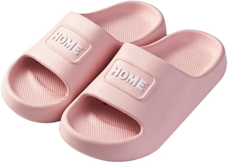 

Повседневные тапочки для душа Rungion для женщин и мужчин с поддержкой свода стопы, быстросохнущие, нескользящие, для бассейна, ванной комнаты, летние пляжные сандалии, розовый