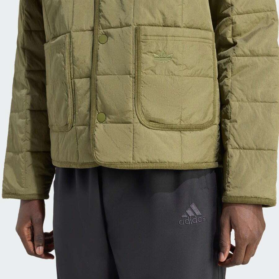 Демисезонная куртка ADIDAS ORIGINALS adidas Originals Quilted, Olive — фото 3