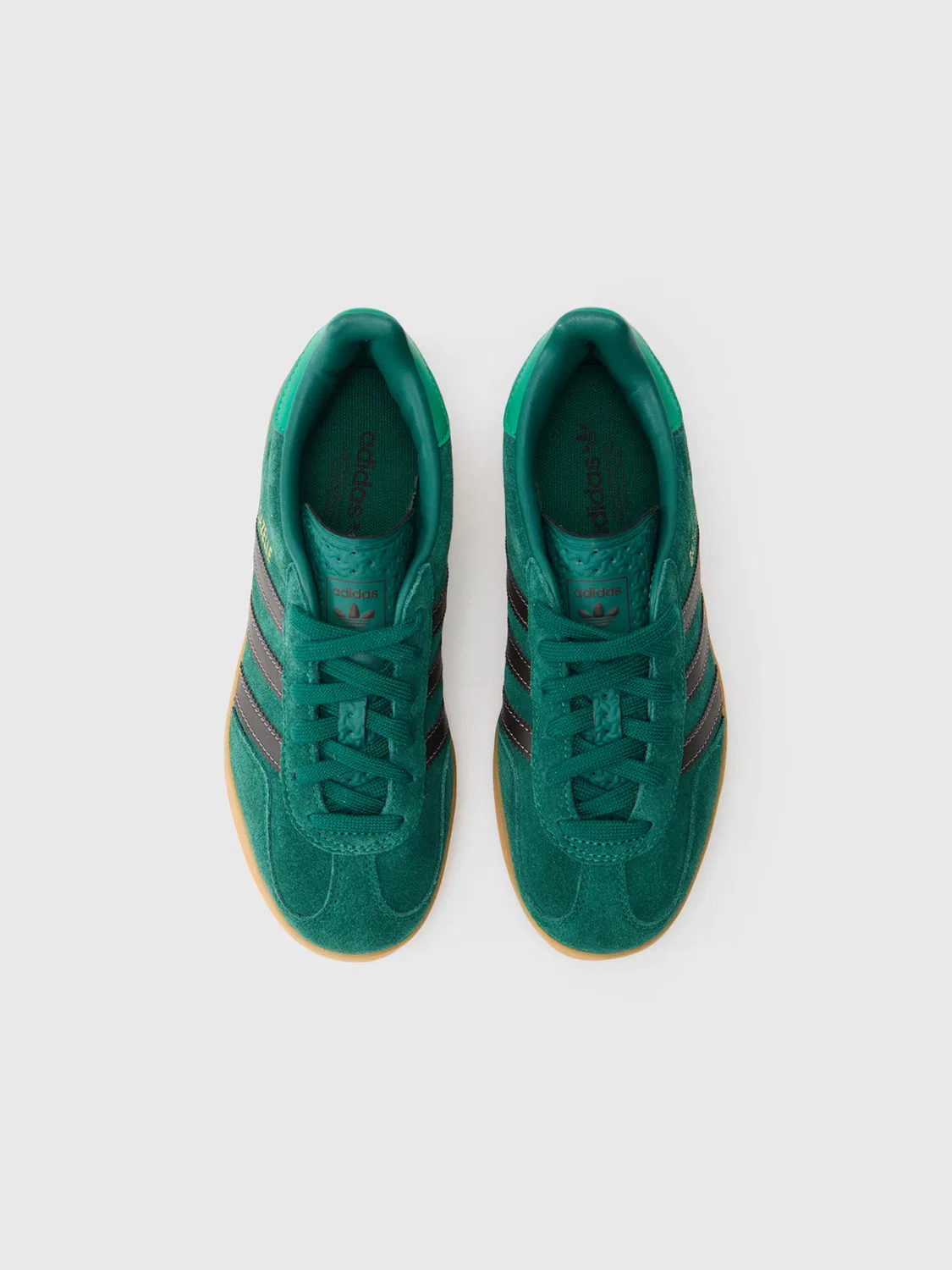 Кроссовки Adidas Originals Gazelle изумрудного цвета — фото 3