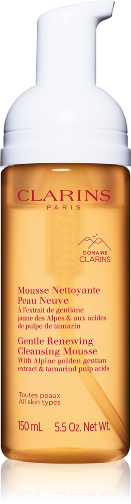 

Очищающий нежный обновляющий очищающий мусс для всех типов кожи Clarins, 150 мл