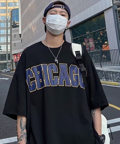 

Футболка оверсайз с принтом, бренд Chicago Archiver, черный