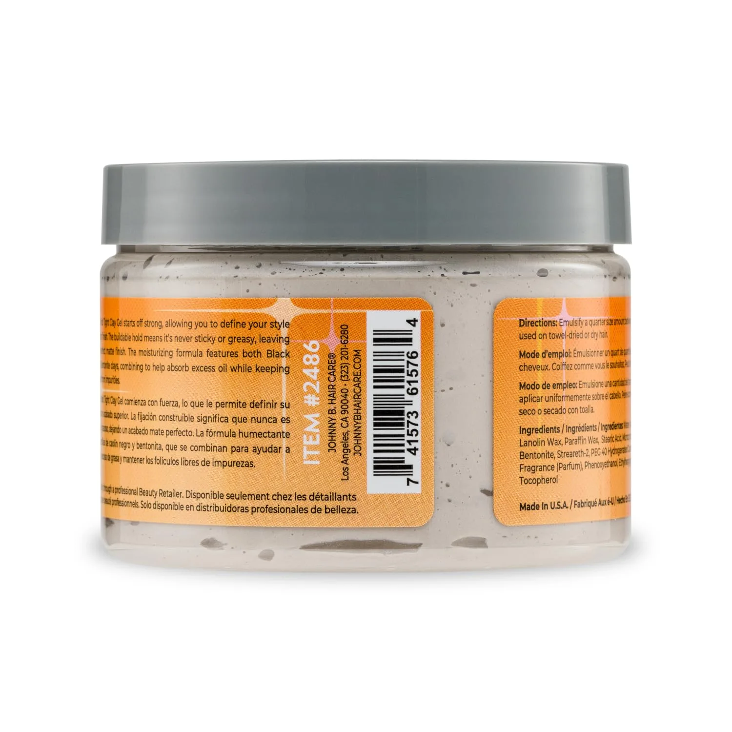 Гель для укладки волос JOHNNY B. Hold Tight Clay Styling Gel 340.20 г — фото 2