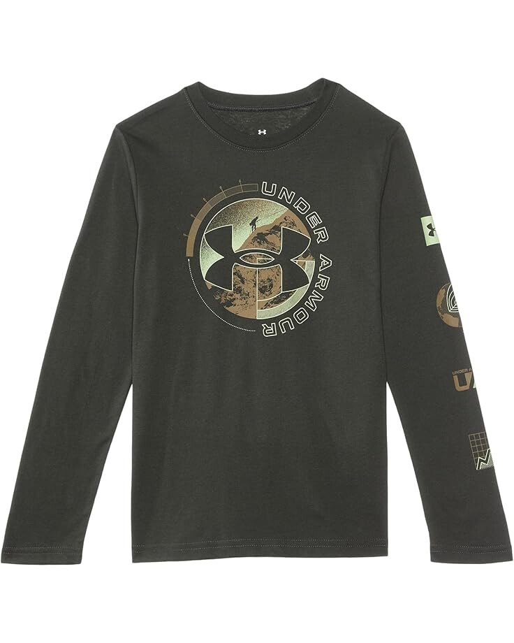 

Лонгслив Under Armour Kids Ua Elevated Scope Long Sleeve Tee, цвет Baroque Green