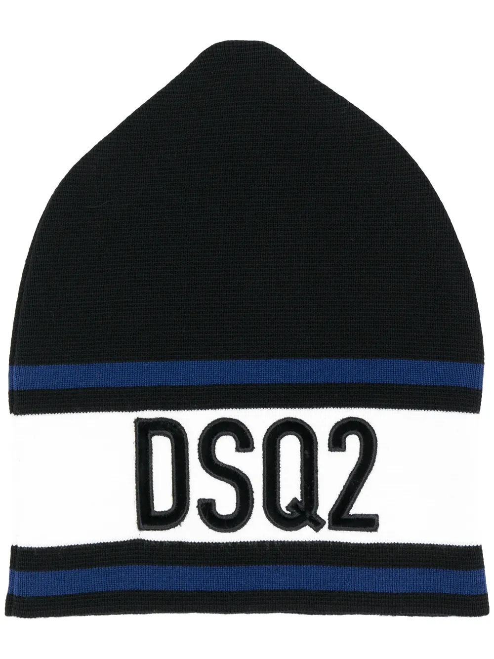 

Шапка бини с вышитым логотипом DSQUARED2, черный