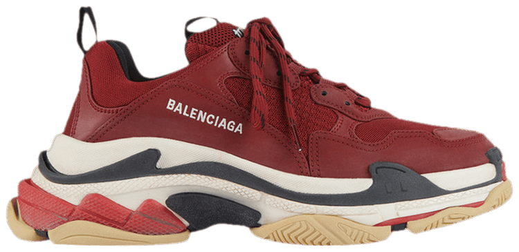 

Кроссовки Balenciaga Triple S Sneaker 'Burgundy', красный