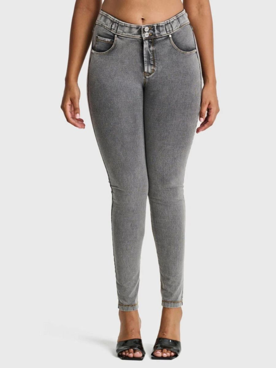 

Женские джинсы-скинни с высокой посадкой и корректирующим эффектом Freddy, Grey