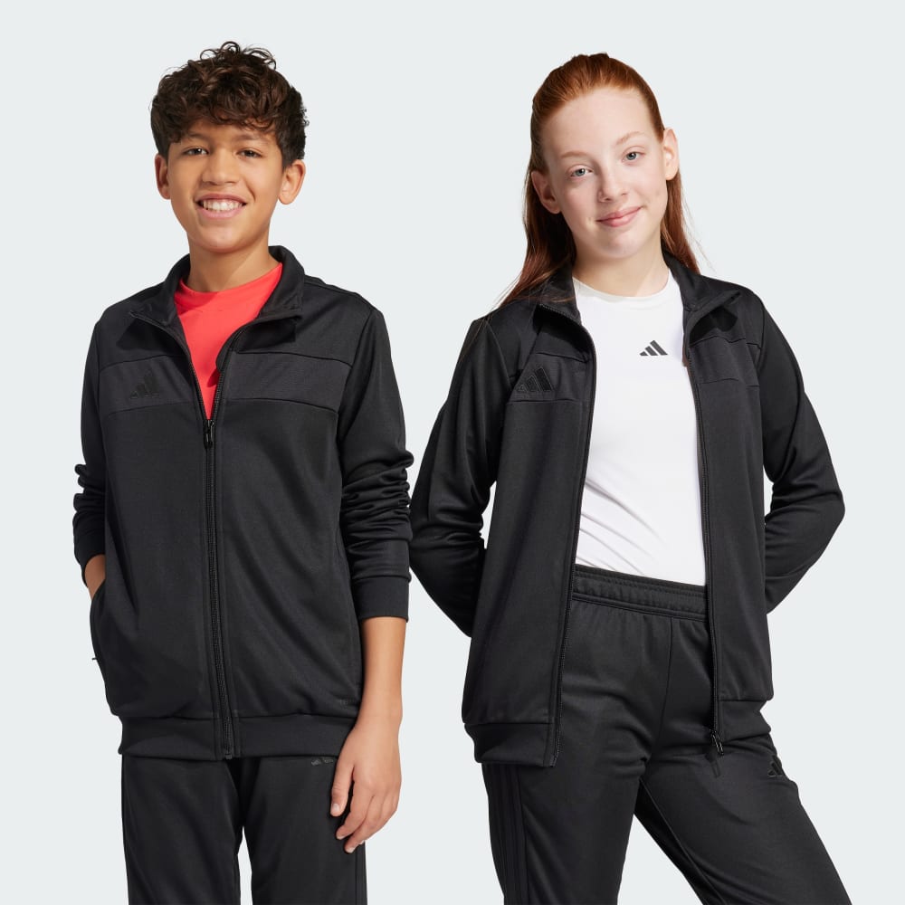 Спортивный костюм Adidas Tiro 25 Essentials Training Jacket Kids, черный/черный — фото 2