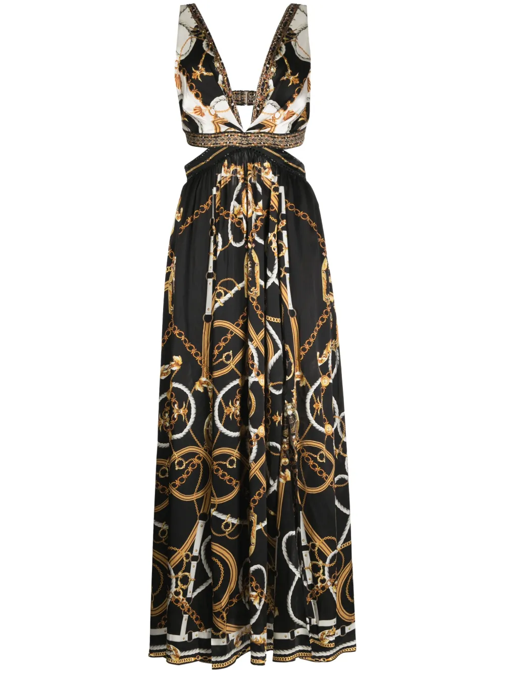 

Шелковое платье с вырезами Camilla, мультиколор