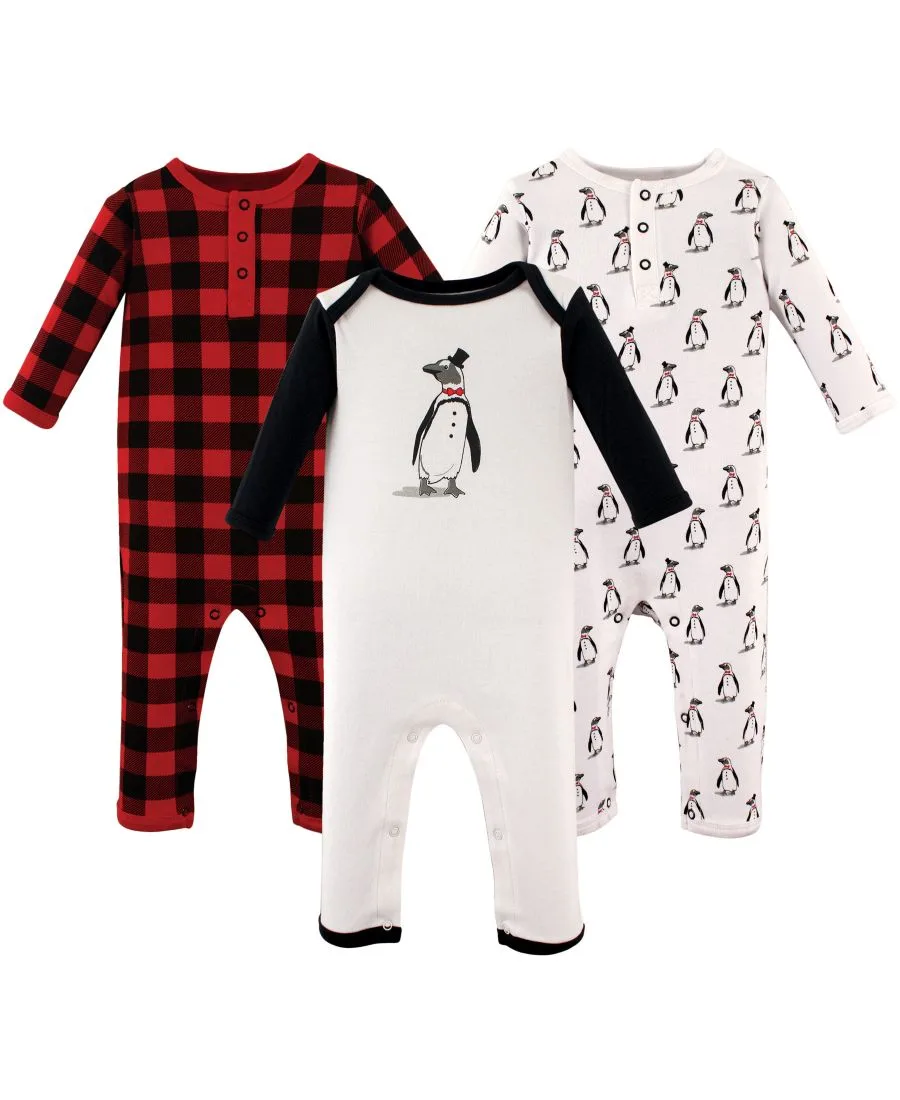 3 комбинезона в упаковке Hudson Baby, Penguin