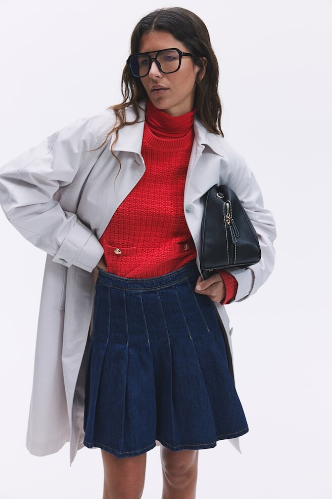 

Свитер с жемчужным узором H&M, красный