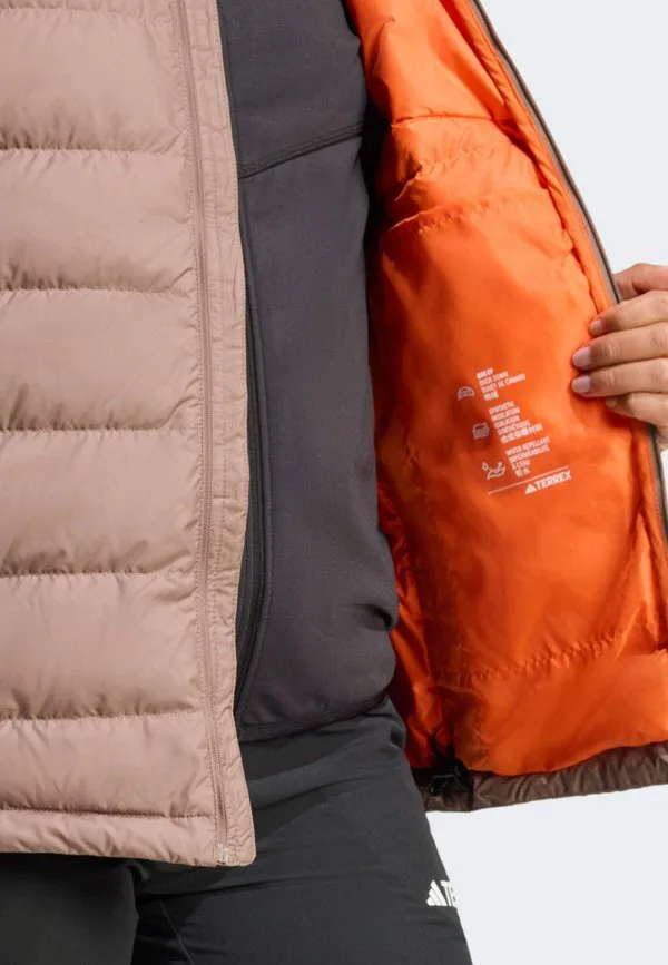 Пуховая куртка Adidas Sportswear, Trace Brown — фото 3