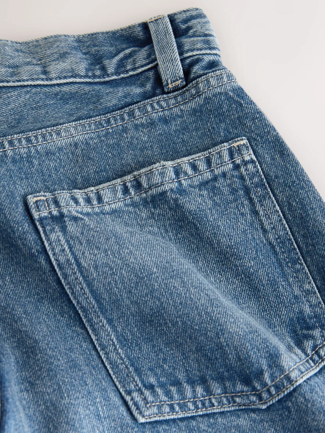 Джинсы Next Wide leg Jeans Authentische City темно-синего цвета — фото 3