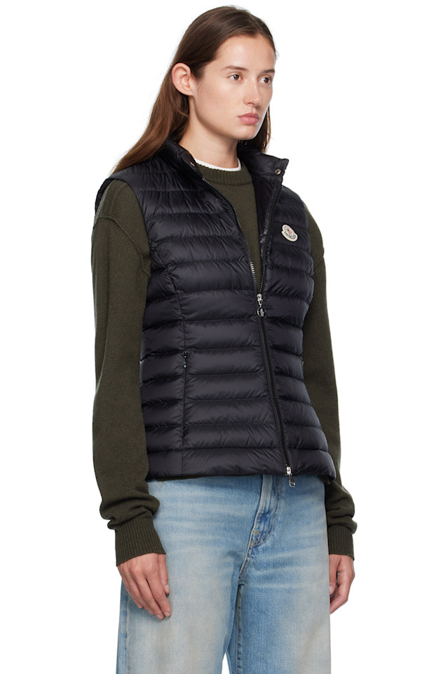 Пуховый жилет Игена Moncler, черный — фото 2