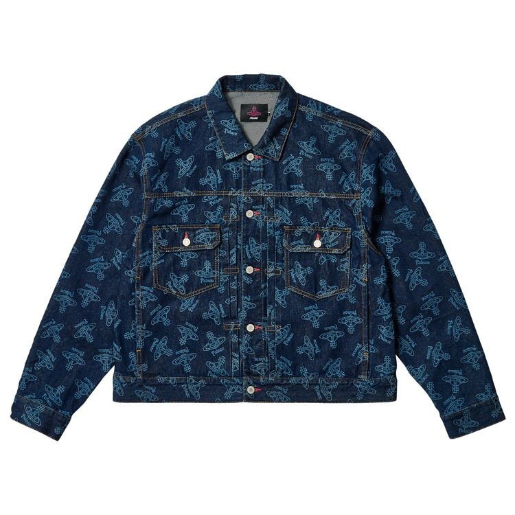 

Куртка Palace x Vivienne Westwood Denim Jacket Indigo, синий