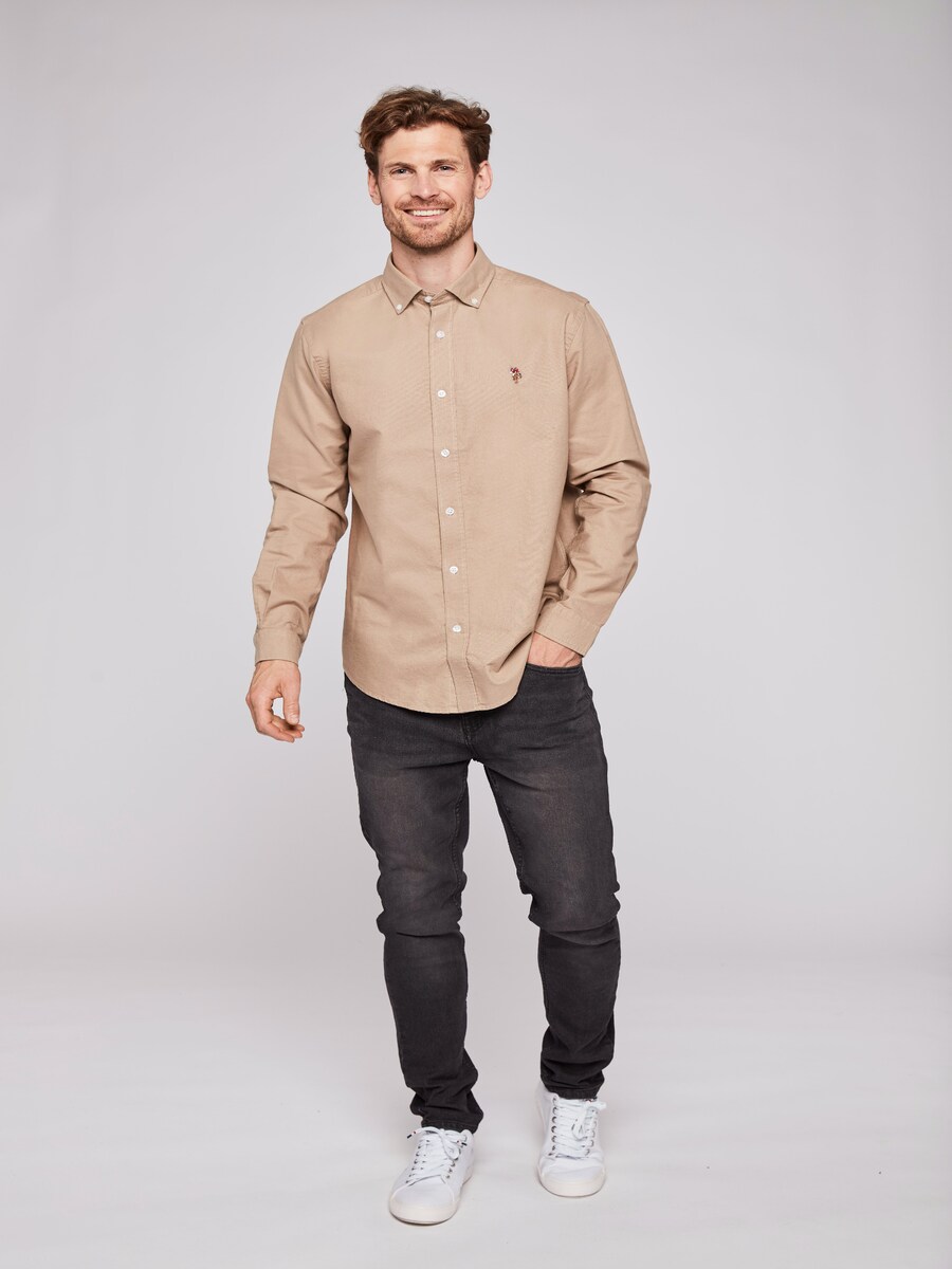 

Рубашка на пуговицах классического кроя U.S. POLO ASSN. Armin, бежевый