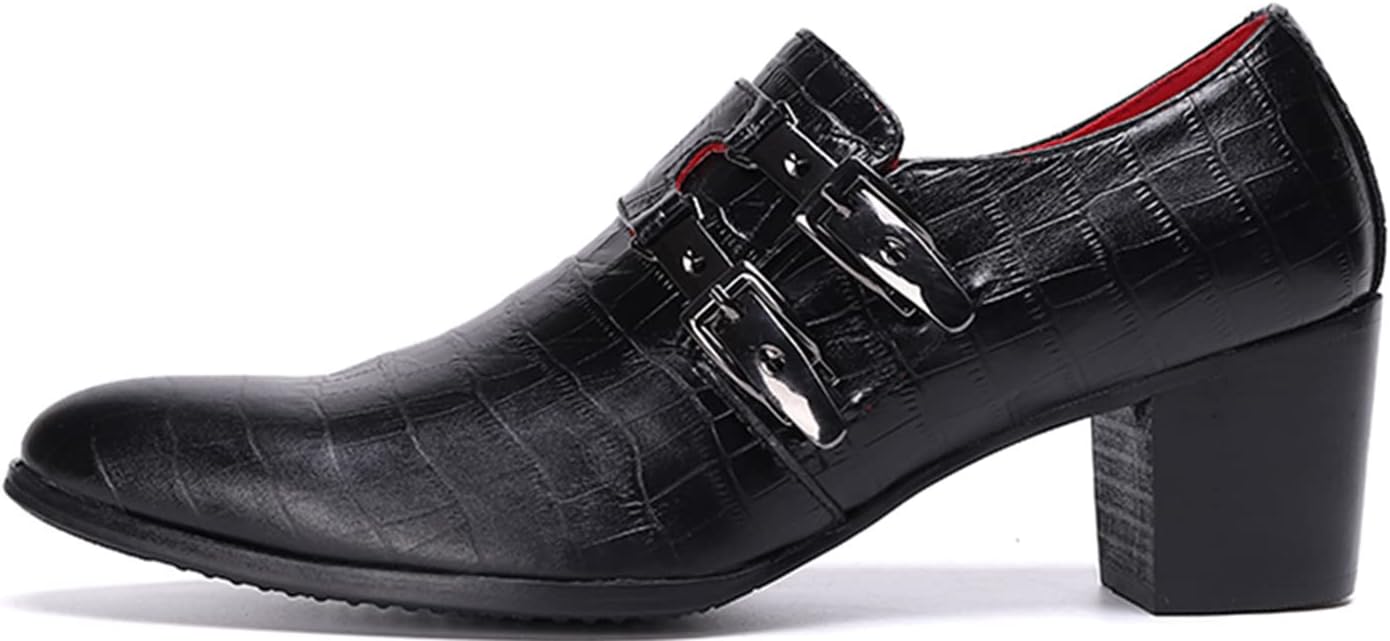 Мужские лоферы Santimon Loafers, повседневные туфли на плоской подошве с двумя пряжками, черный — фото 3