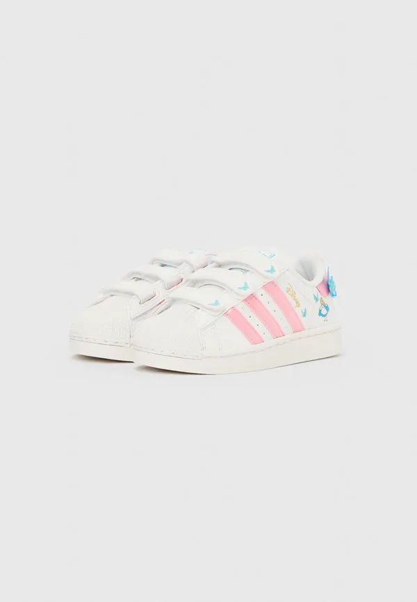 Кроссовки superstar ii унисекс Adidas Originals, White/Light Pink/Lucid Aquamarine — фото 2