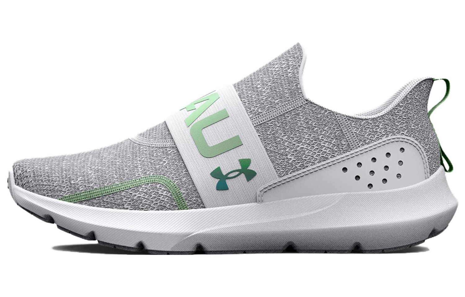 

Кроссовки для бега Surge 3 женские с низким верхом серо-зеленые Under Armour
