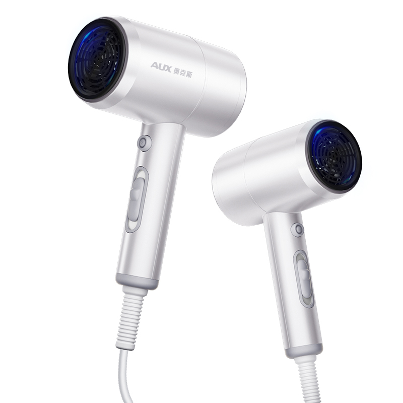 

Фен для волос Aux, Pearl white-blue negative ion version