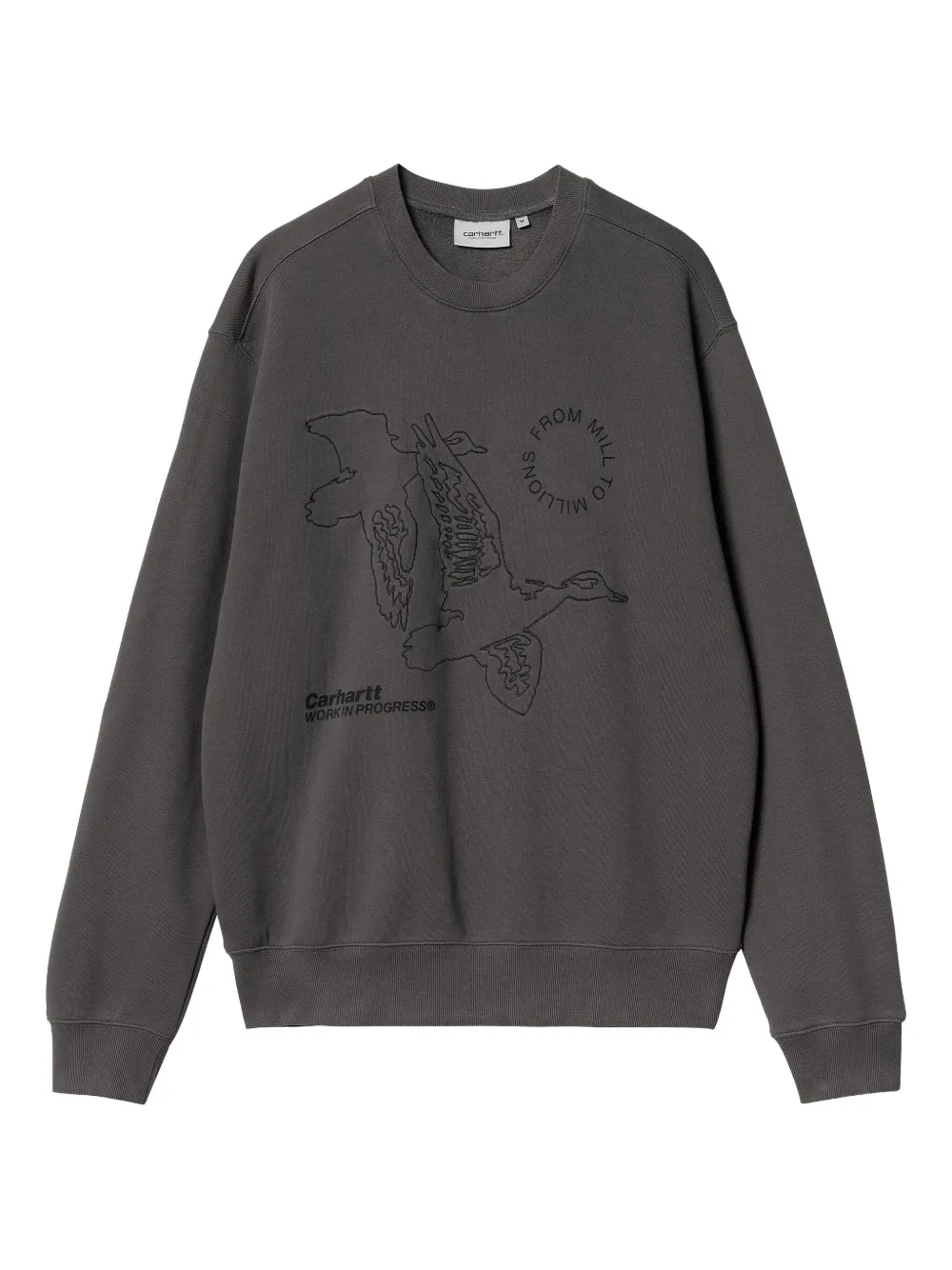

Толстовка с принтом CARHARTT WIP, серый