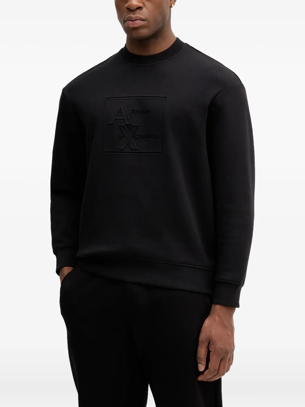 

Свитшот с логотипом Armani Exchange, черный