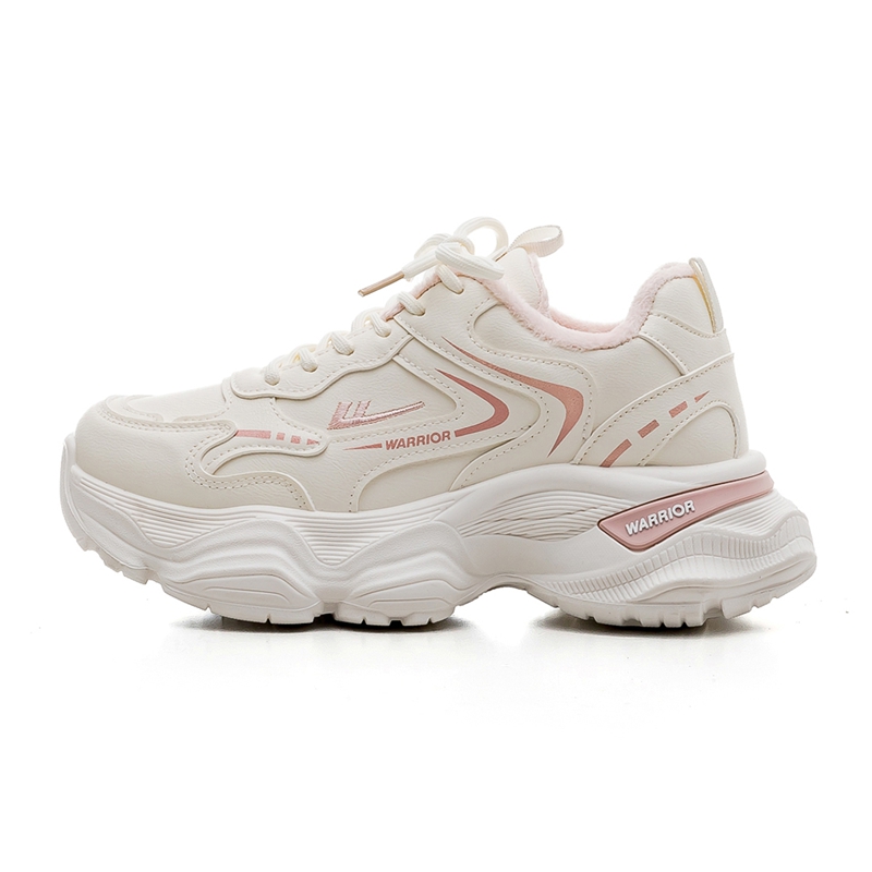 

Износостойкие, дышащие, легкие низкие массивные кроссовки unisex WARRIOR, розовый